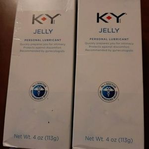 K-Y Jelly lot of 2 4oz